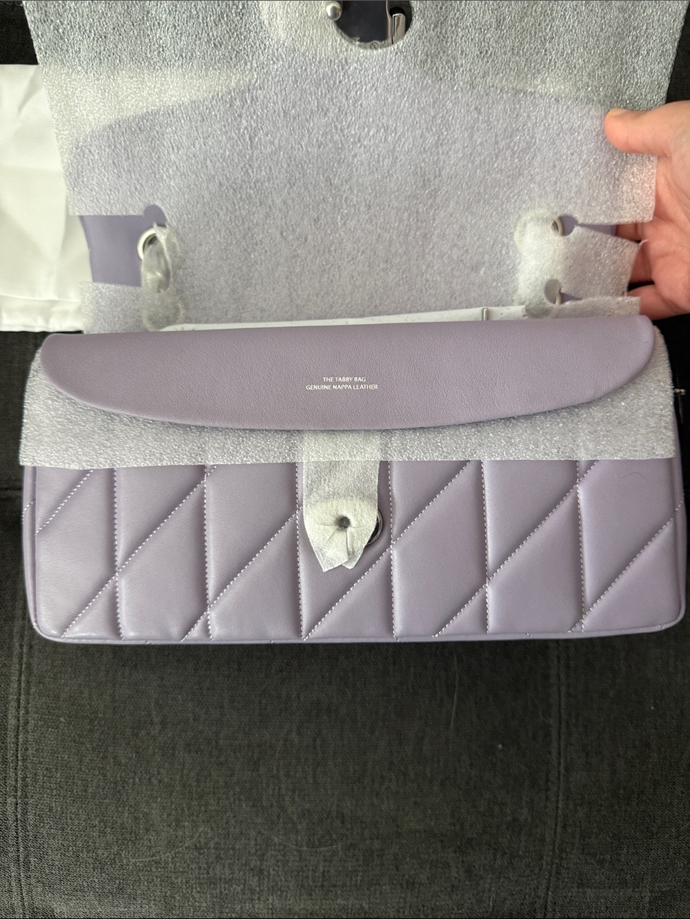 Coach Lavender Quilted Tabby 26 Shoulder Bag - Picture 10 of 11